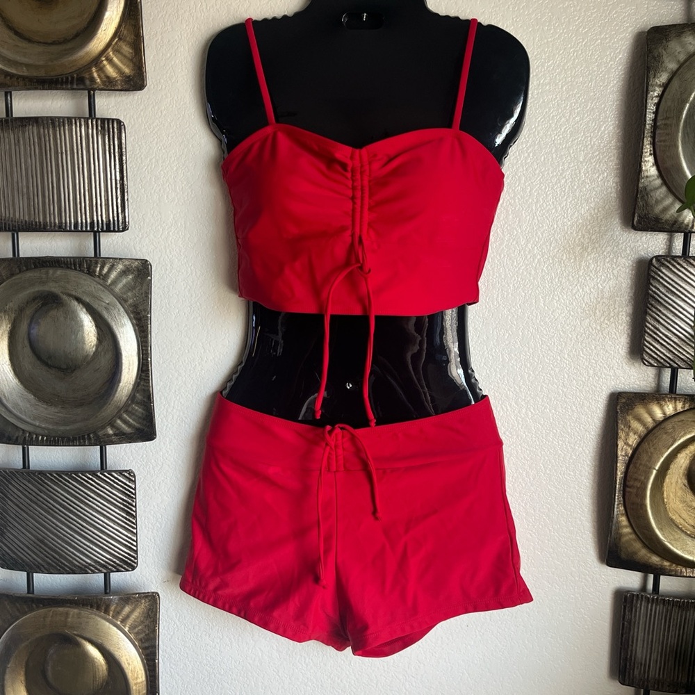 Lilosy Red Women's Bikini Set